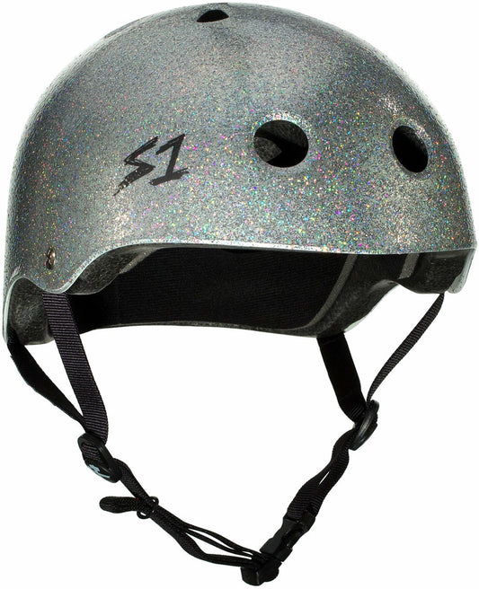 S1 LIFER HELMET-SILVER GLOSS GLITTER
