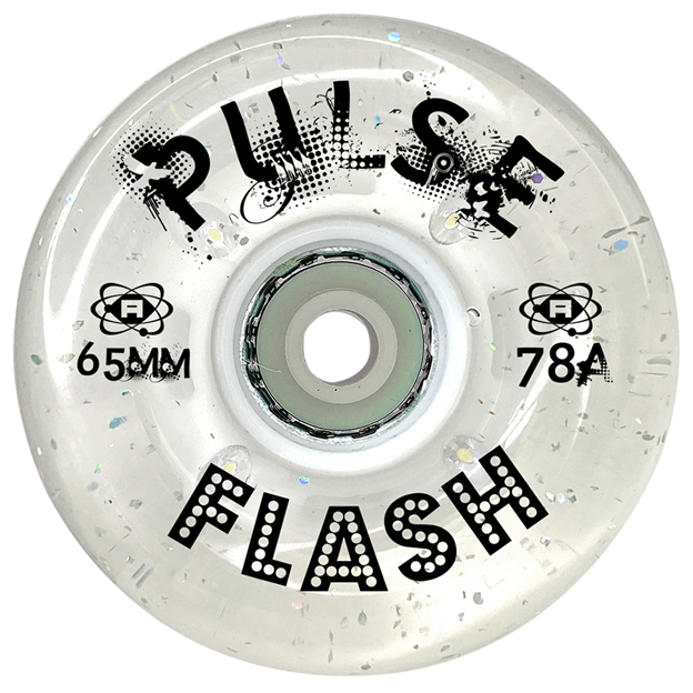 PULSE FLASH/LIGHT UP GLITTER OUTDOOR WHEELS (8-PACK)PINK