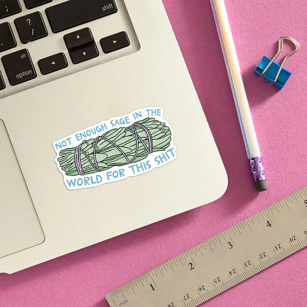 SAGE DIE CUT STICKER