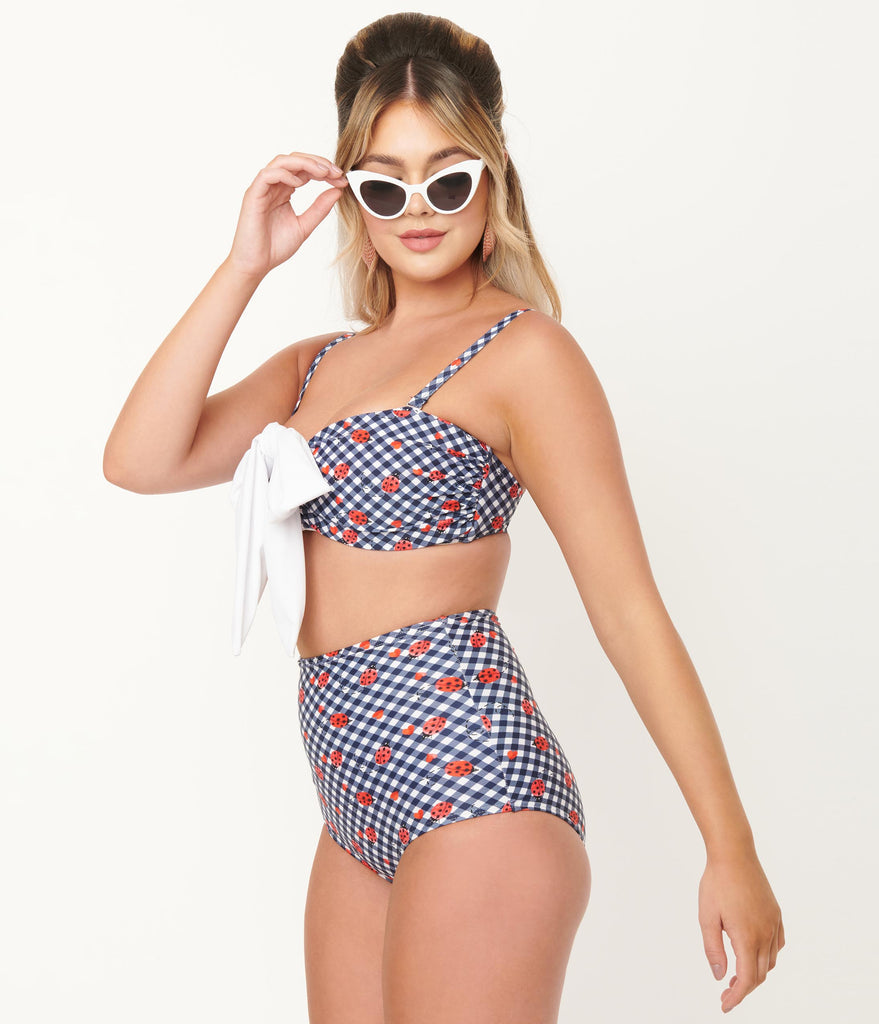 LADYBUG HIGH WAIST SWIM BOTTOM