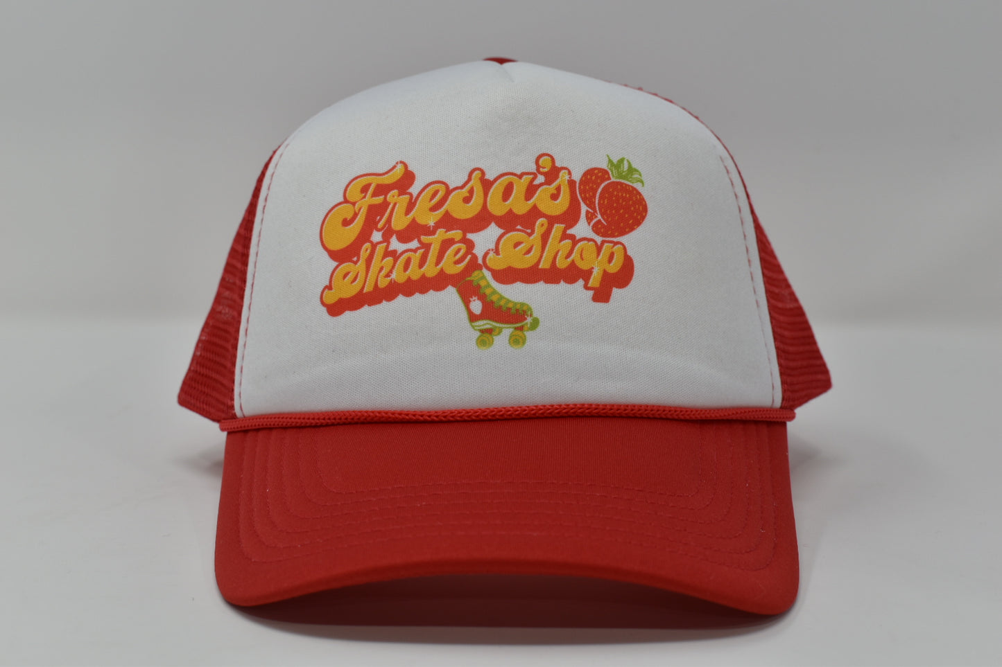FRESA'S RETRO SUBLIMATION LOGO TRUCKER HAT RED