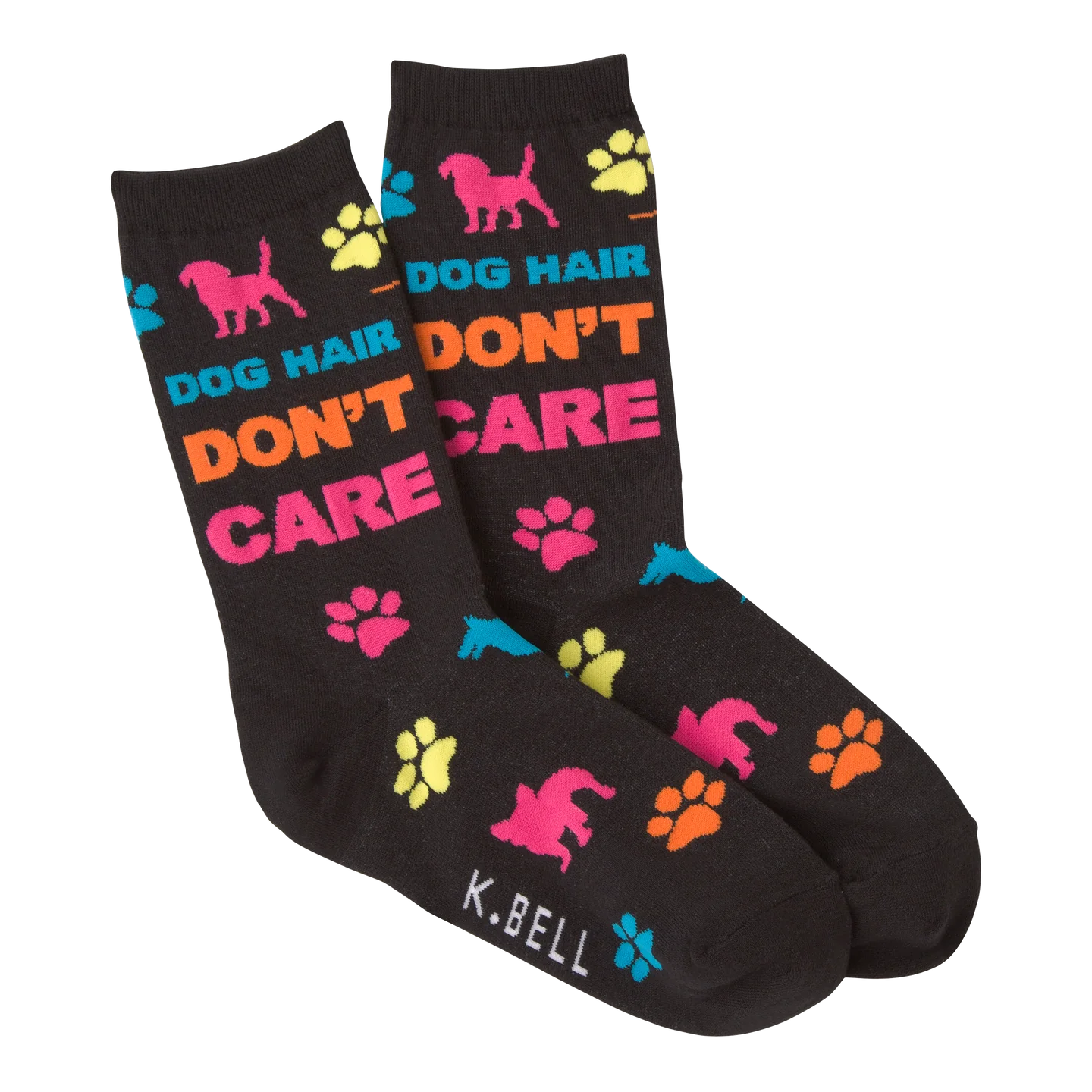 DOG HAIR DONT CARE CREW SOCKS