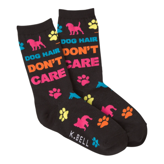 DOG HAIR DONT CARE CREW SOCKS