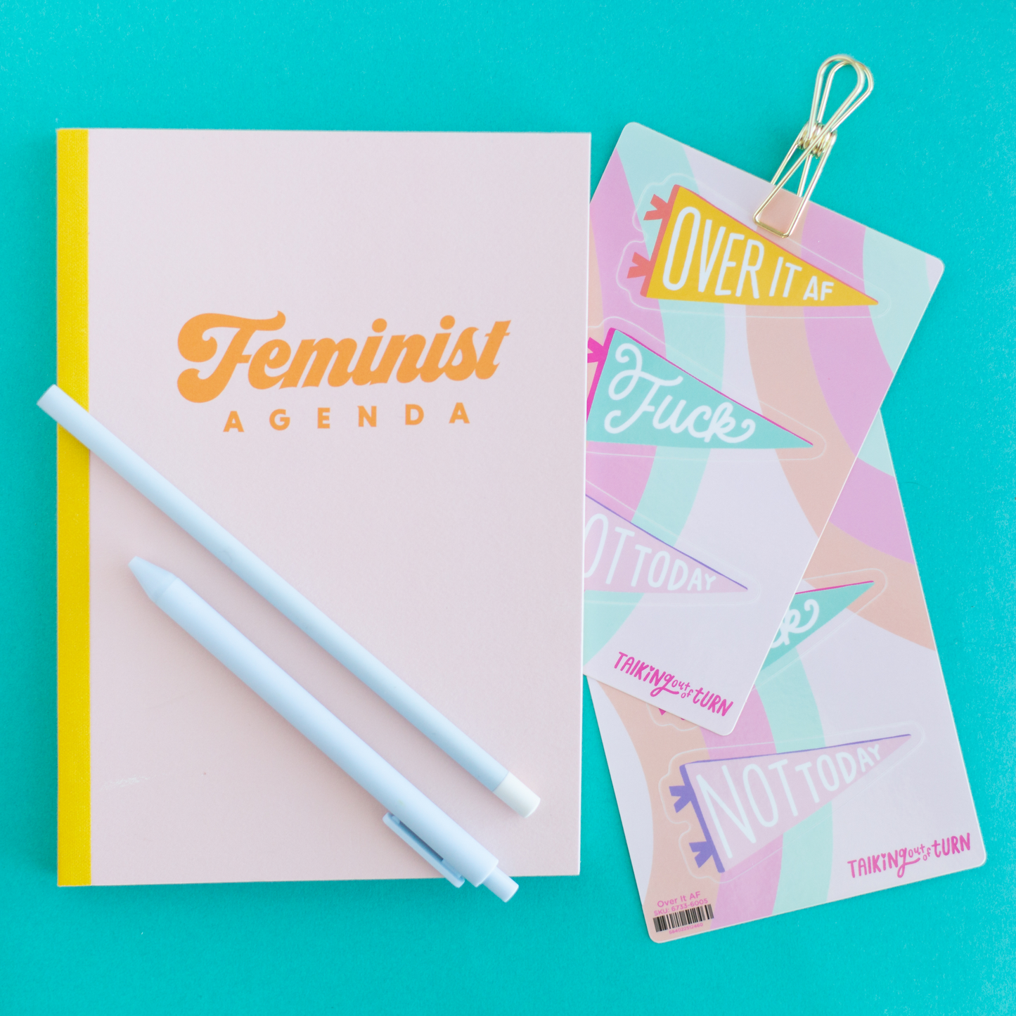 OVER IT AF STICKER SET