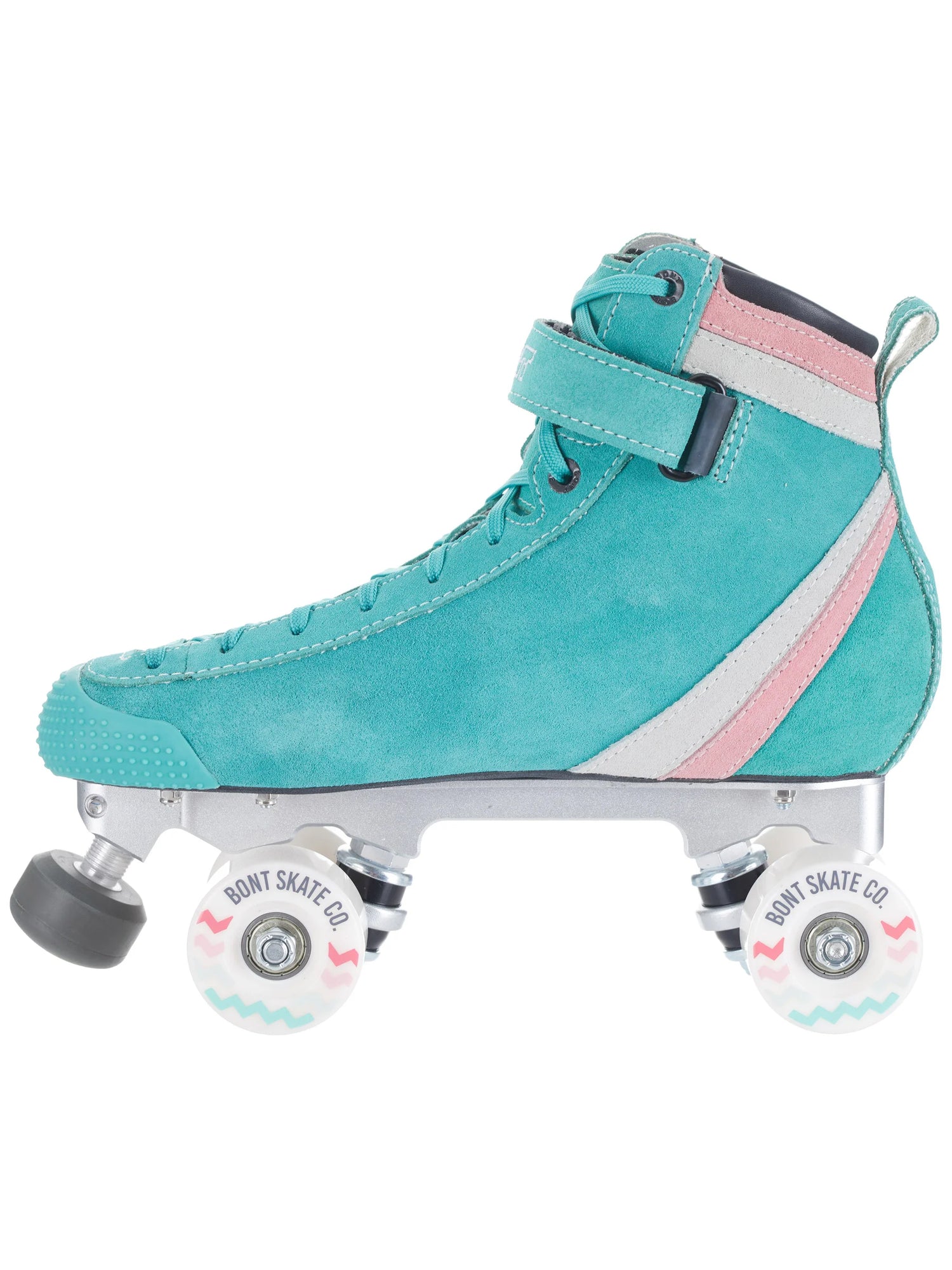 Bont parkstar roller skates are in Las Vegas. Stop by Fresas Skate Shop and try these skates on. You will fall in love with this Teal with a hint of Pink color skates. Let's Roll around Downtown Las Vegas.