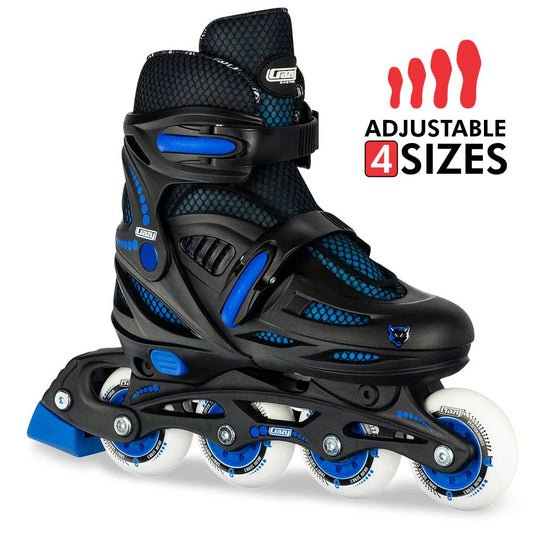 KIDS ADJUSTABLE ROLLERBLADE BLACK/BLUE