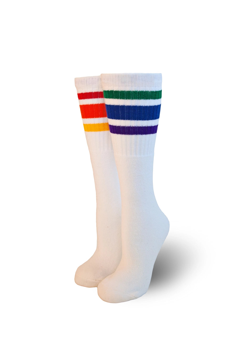 KIDS 14 INCH SKATER SOCKS MISS MATCH