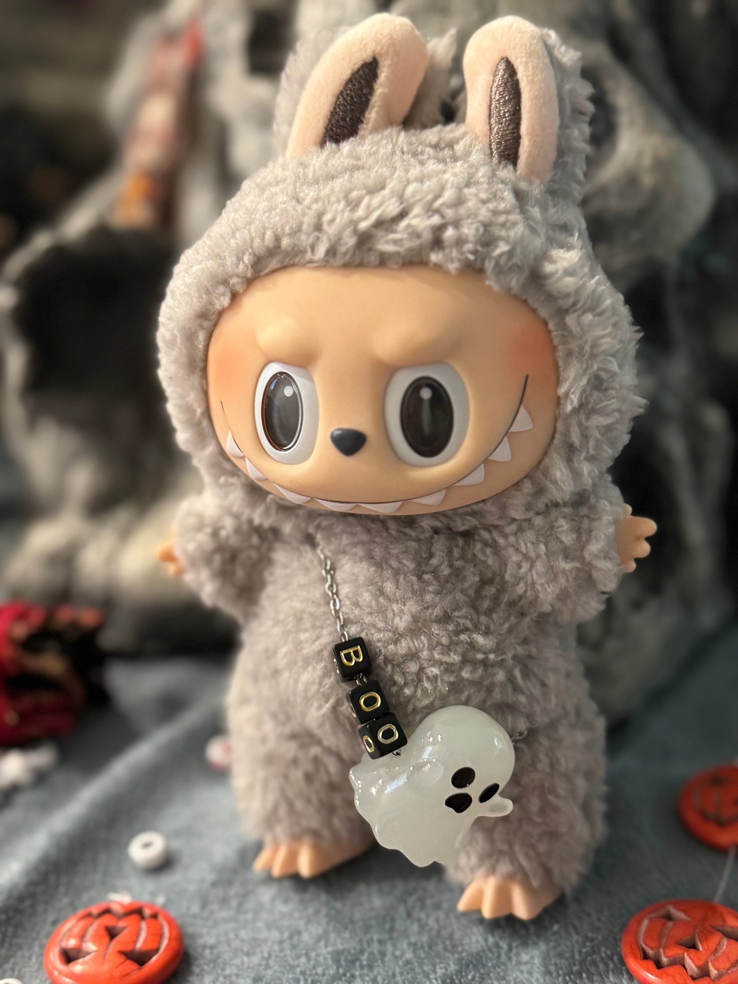 LABUBU CROSSBODY GHOST CHARM