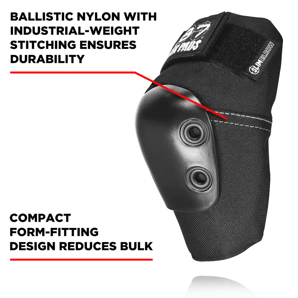 187 KILLER SLIM ELBOW PAD BLACK*