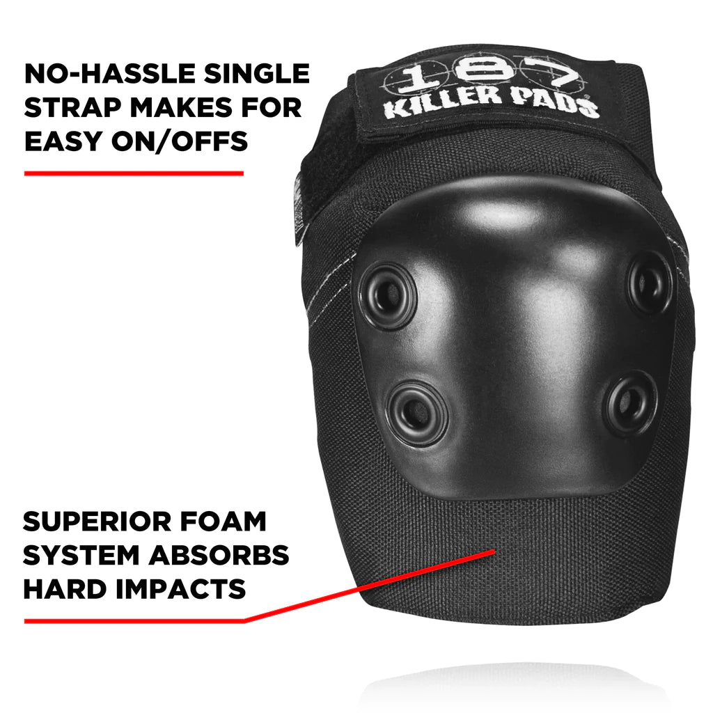 187 KILLER SLIM ELBOW PAD BLACK*