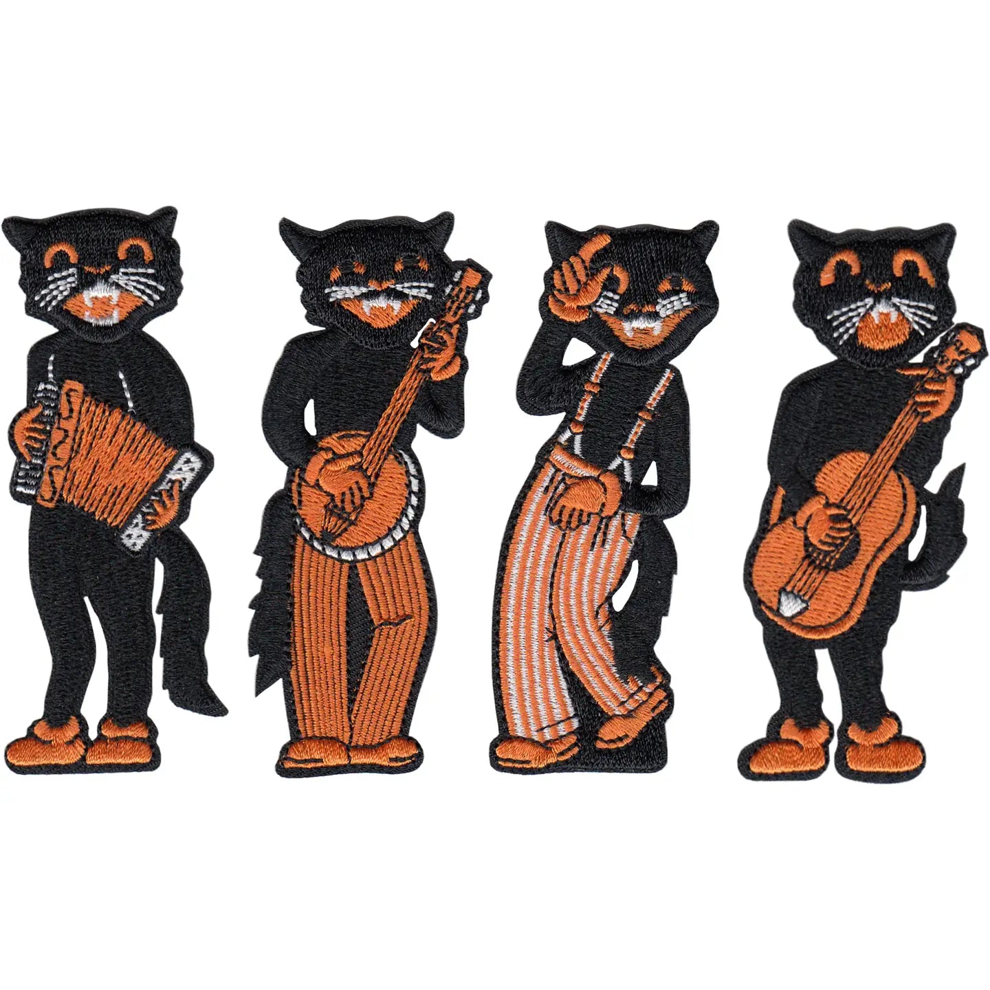 VINTAGE BLACK CATS PATCHES ASSORTED