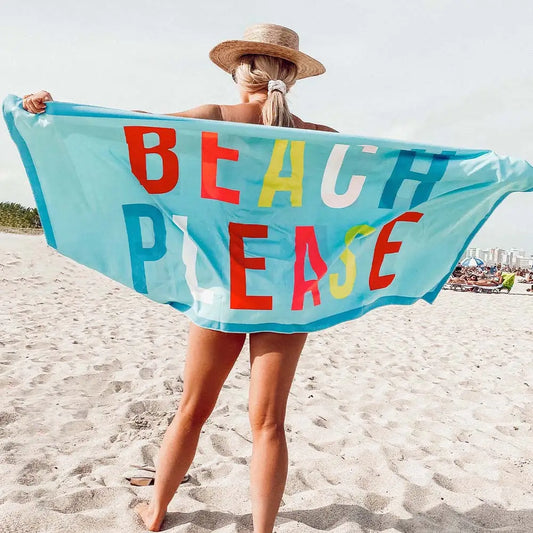 BEACH PLEASE QUICK DRY TOWEL