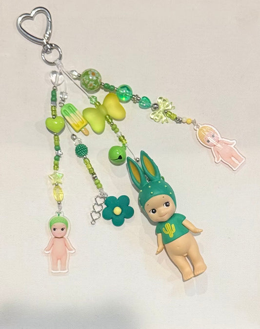 SONNY ANGEL RABBIT CACTUS KEYCHAIN/BAG CHARM