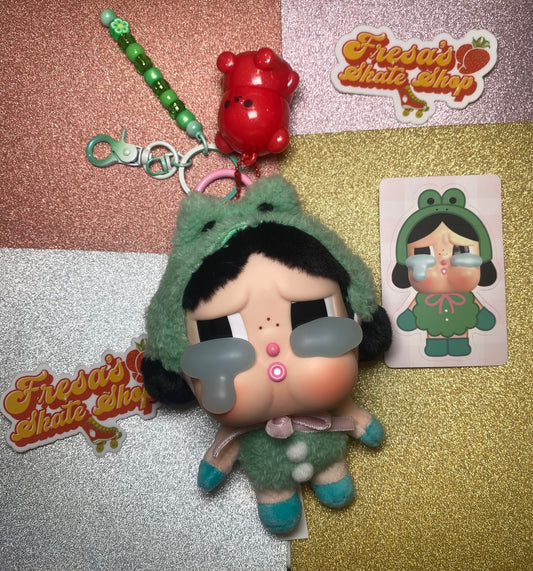 KEYCHAIN/BAG CHARM CRYBABY PLUSH W/LIPGLOSS