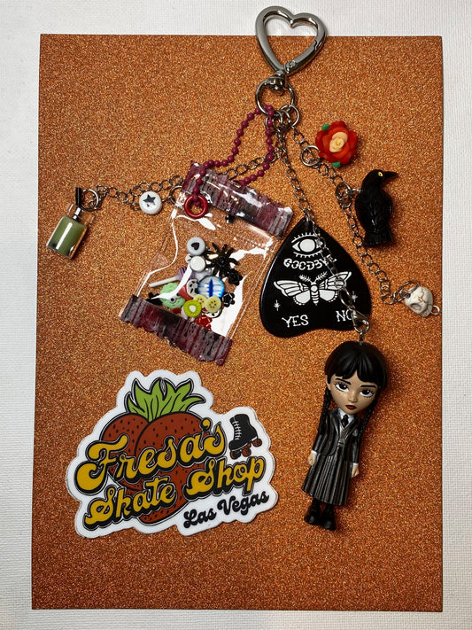 WEDNESDAY KEYCHAIN OR BAG CHARM OUIJA