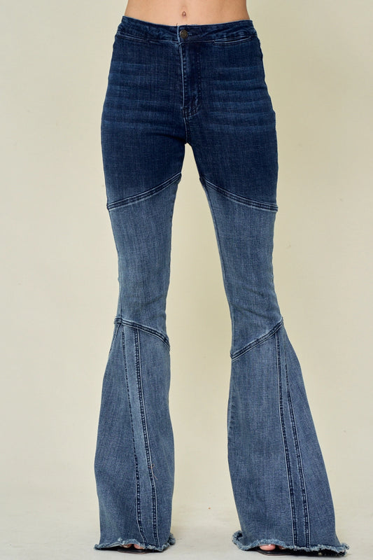 FLARED OMBRE JEANS