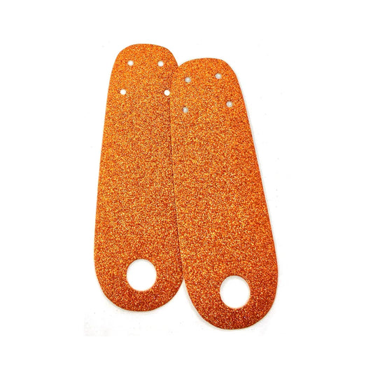 ORANGE GLITTER TOE GUARDS (PAIR)