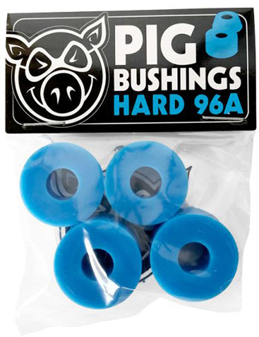 PIG BUSHINGS BLUE HARD 96A (4 PER PACK)