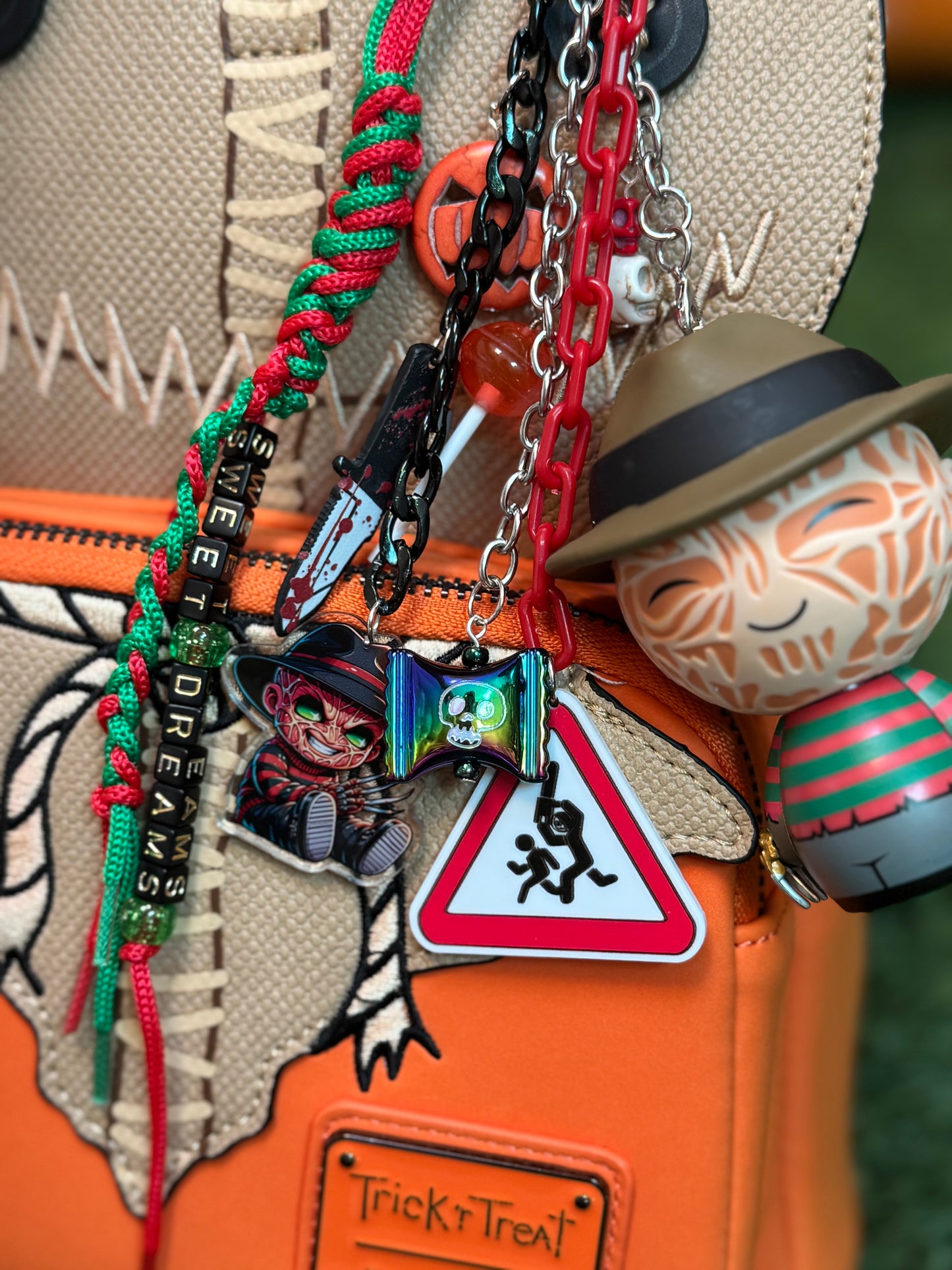 FREDDY KRUEGER KEYCHAIN OR BAG CHARM