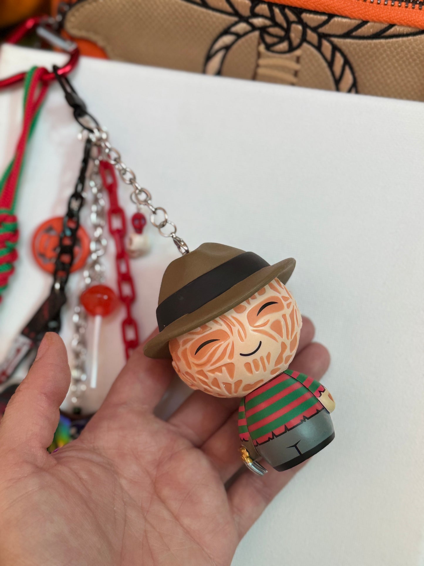 FREDDY KRUEGER KEYCHAIN OR BAG CHARM