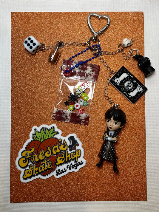 WEDNESDAY KEYCHAIN OR BAG CHARM TAROT 1