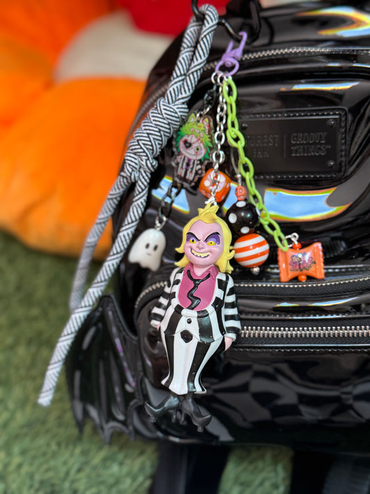 BEETLEJUICE KEYCHAIN OR BAG CHARM