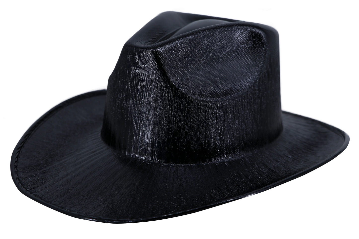 METALLIC BLACK COWBOY HAT
