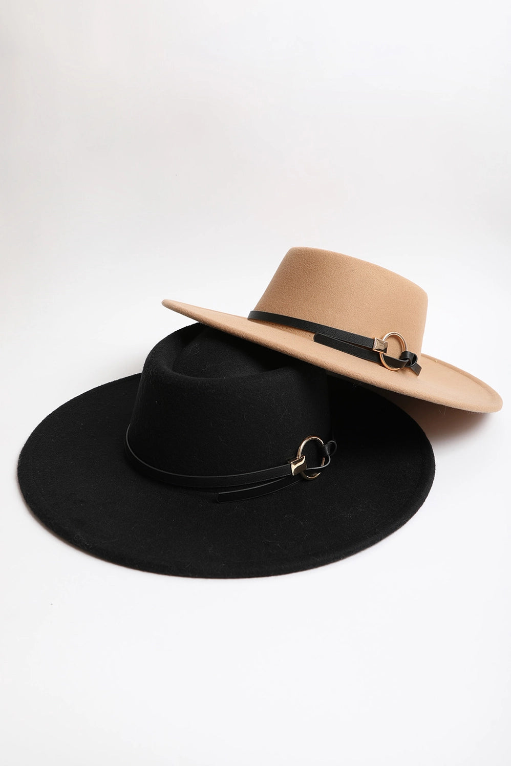 CLASSIC BOLERO HAT WITH GOLD RING BUCKLE TAN