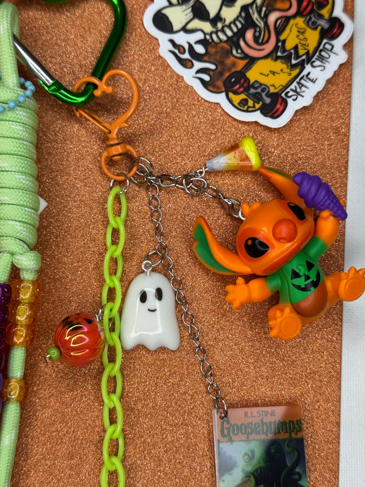 LILO & STICH ORANGE KEYCHAIN OR BAG CHARM
