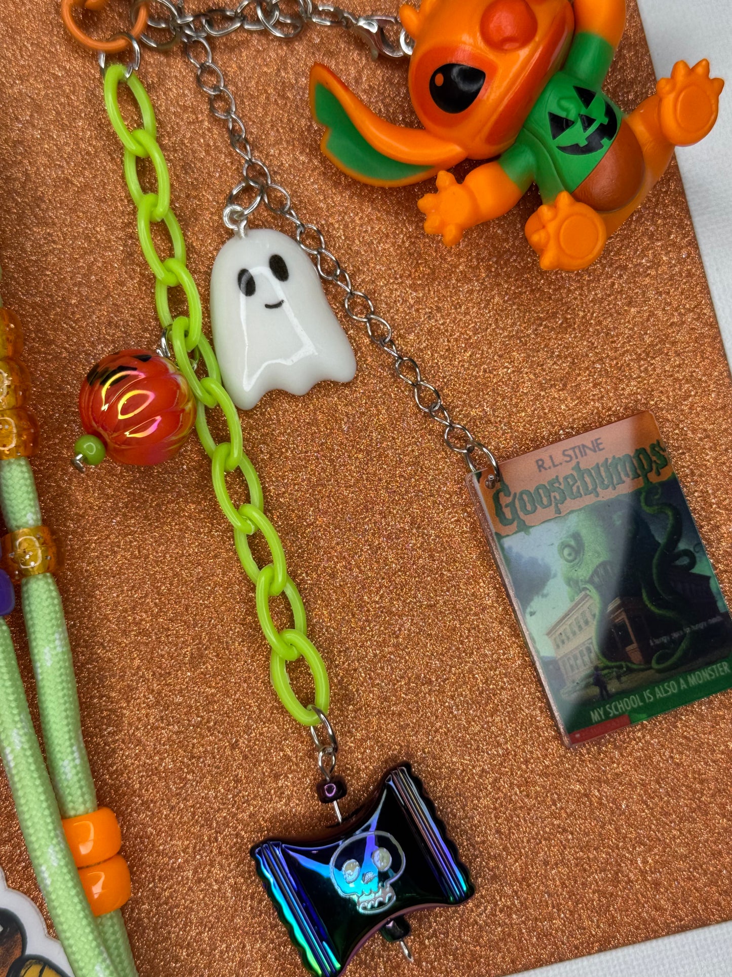LILO & STICH ORANGE KEYCHAIN OR BAG CHARM