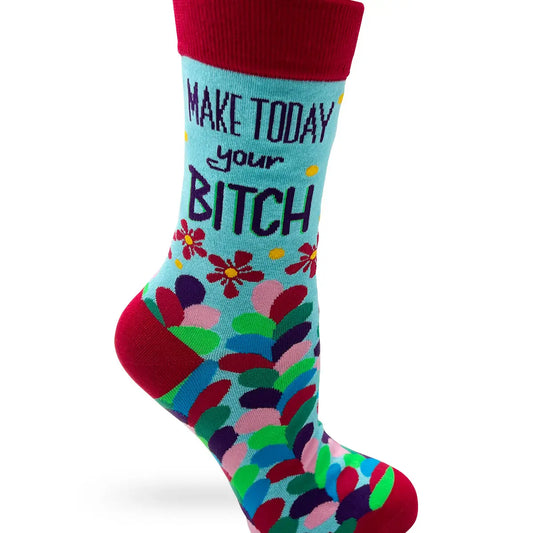 MAKE TODAY YOUR BITCH CREW SOCKS