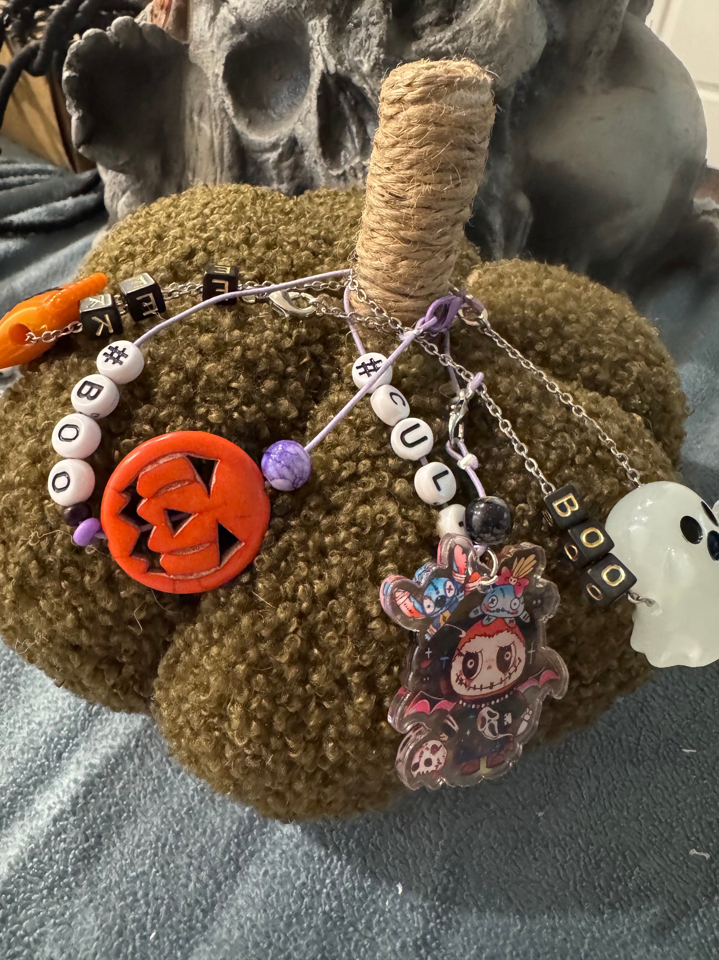 LABUBU CROSSBODY GHOST CHARM