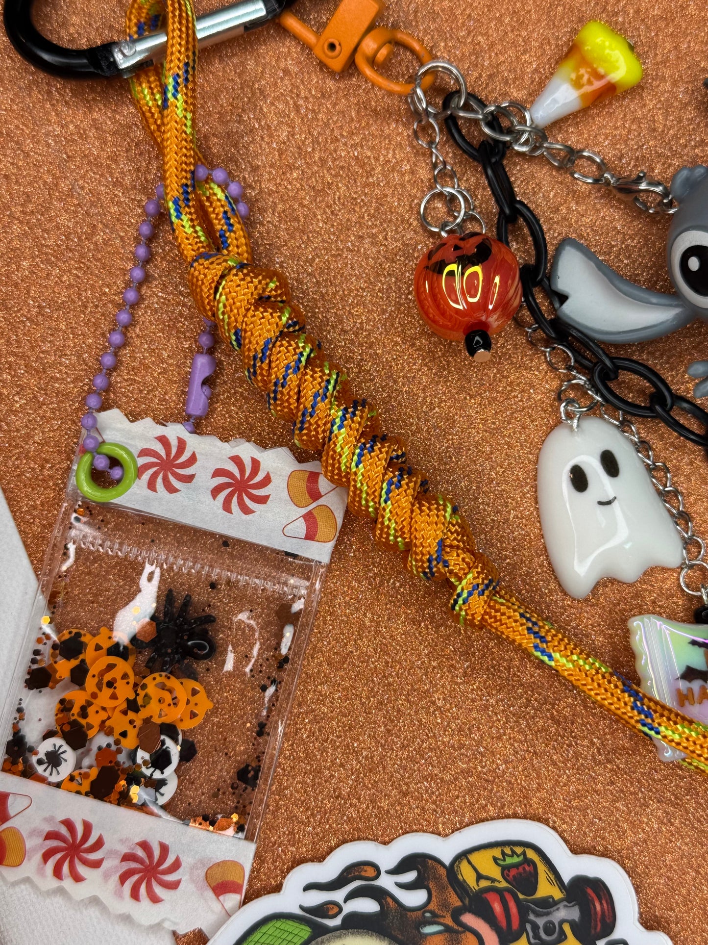 LLILO & STICH BLACK KEYCHAIN OR BAG CHARM
