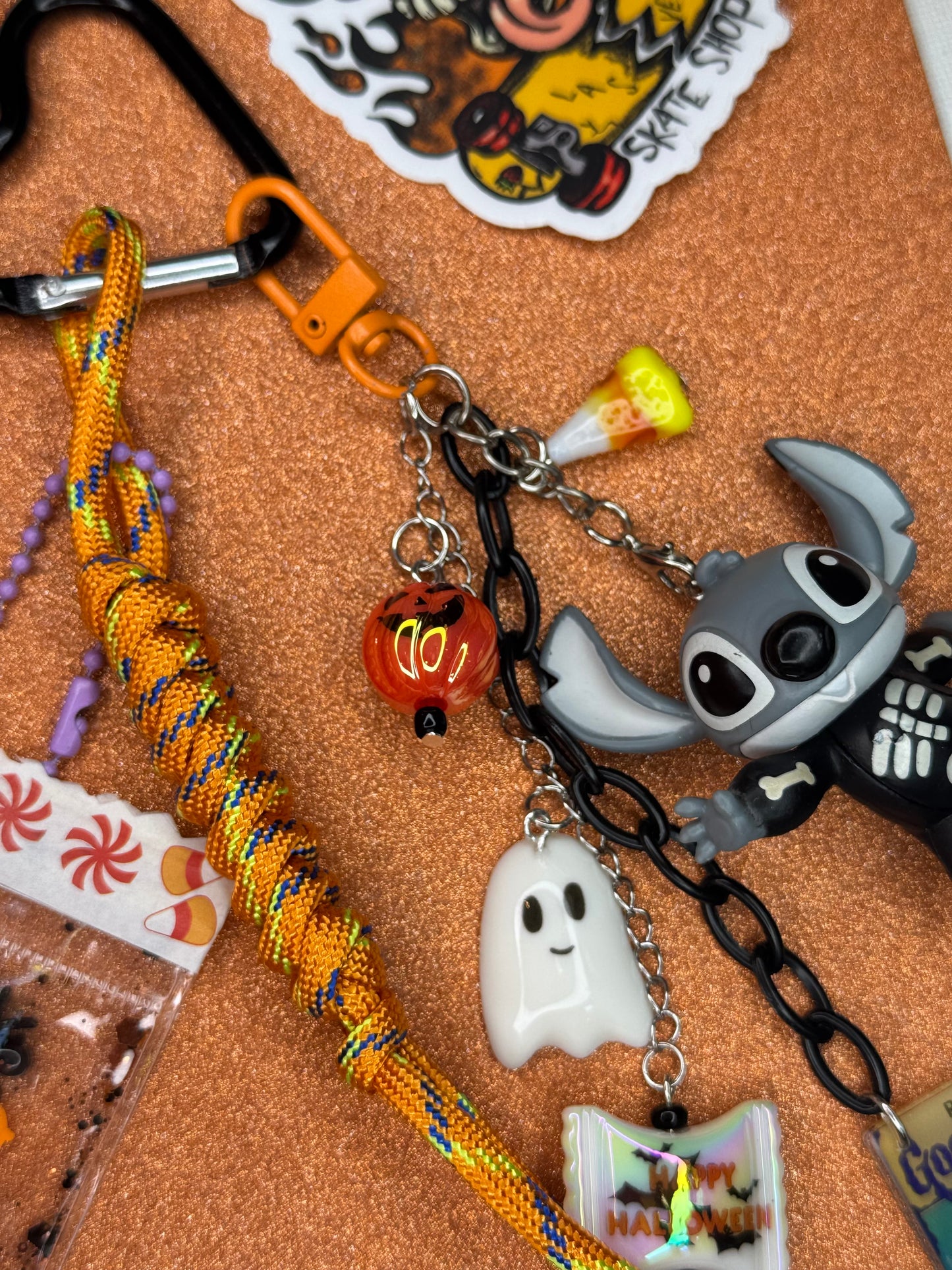 LLILO & STICH BLACK KEYCHAIN OR BAG CHARM