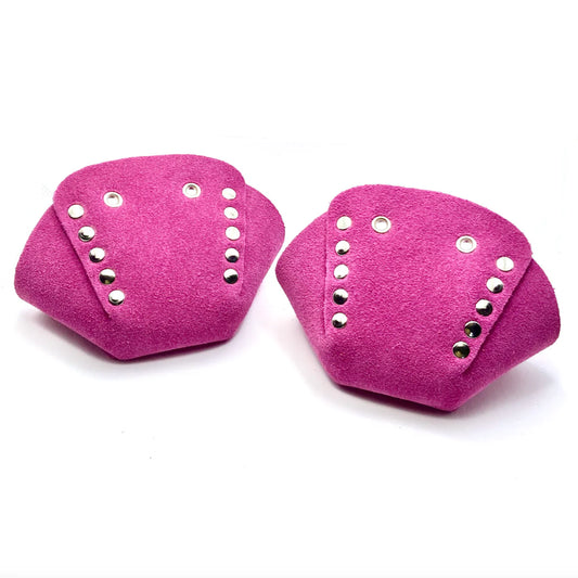 HOT PINK TOE CAP SUEDE (PAIR)