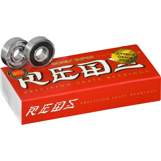 BONES SUPER REDS SKATEBOARD BEARINGS 8MM(8PK)