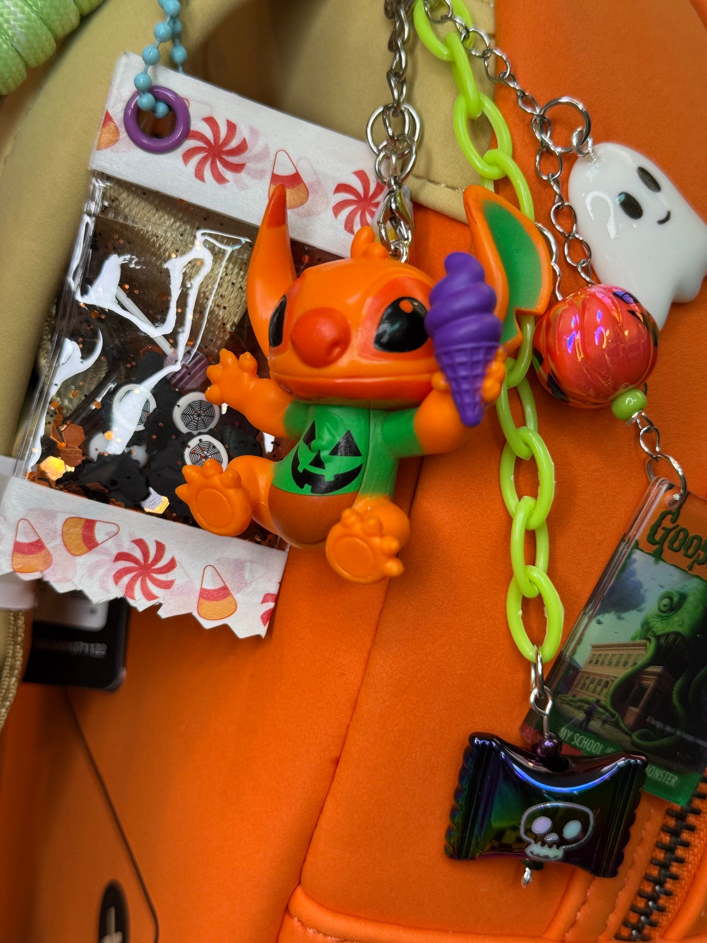 LILO & STICH ORANGE KEYCHAIN OR BAG CHARM