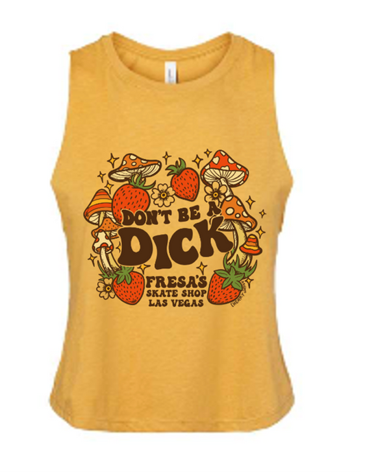 DON'T BE A DICK SLEEVELESS RACERBACK TANK