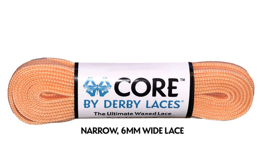 LACES-PEACH 96 INCH (244CM)-10MM WIDE