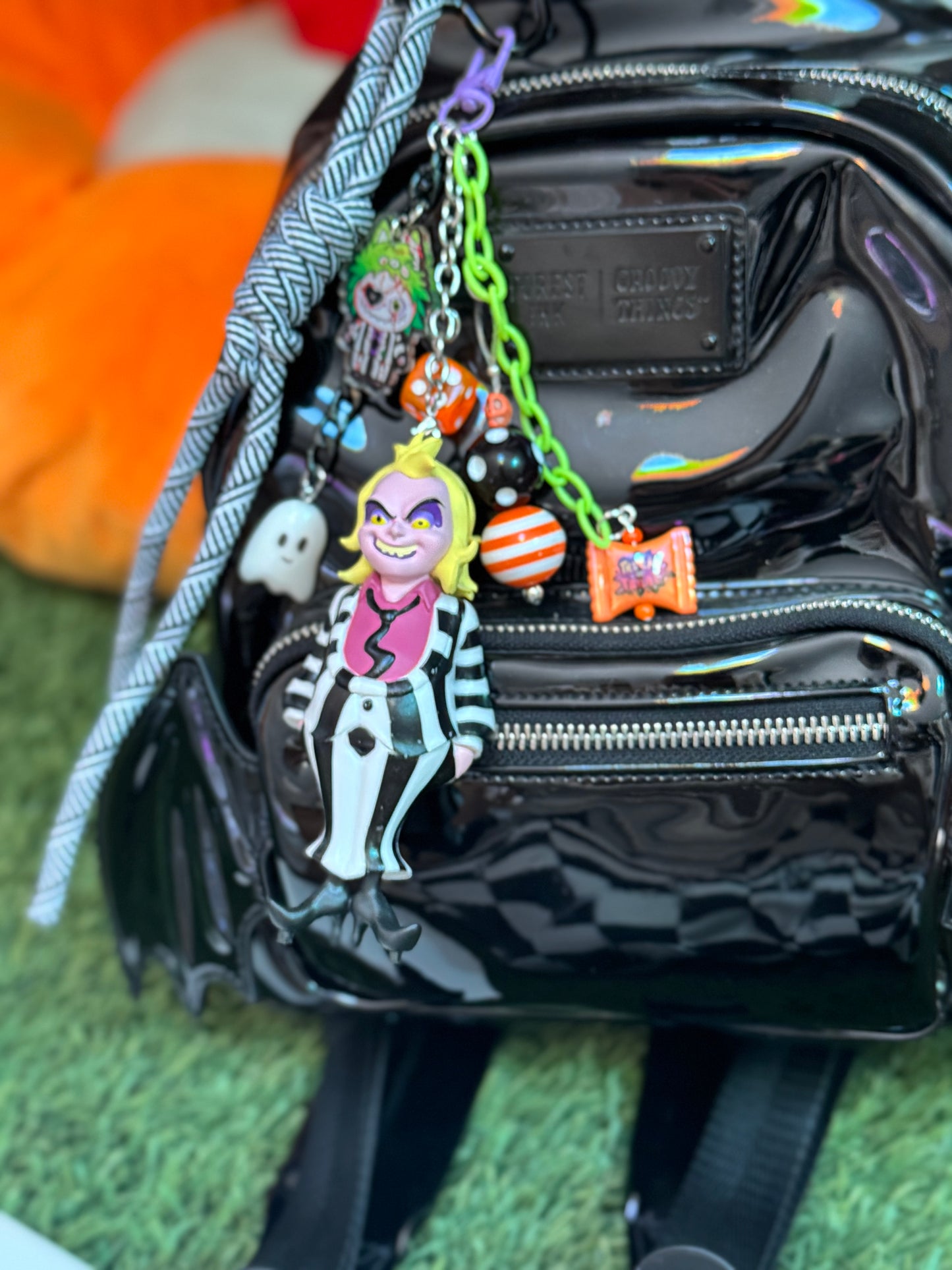 BEETLEJUICE KEYCHAIN OR BAG CHARM