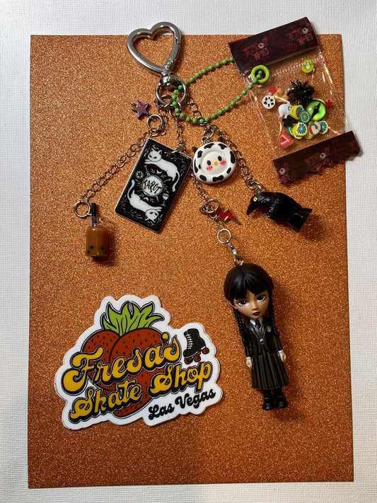 WEDNESDAY KEYCHAIN OR BAG CHARM TAROT 2