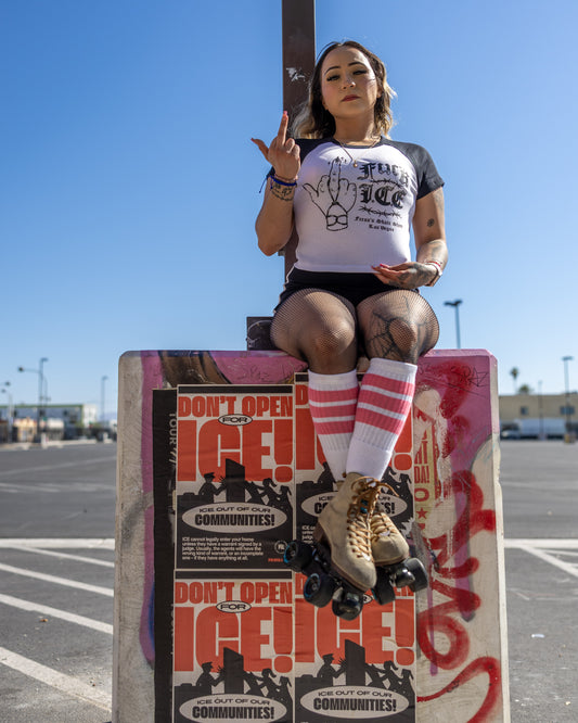 F- I.C.E CROP TEE