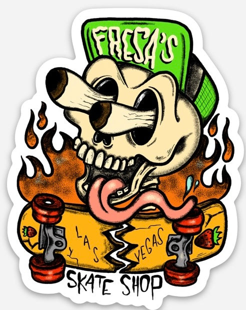 FRESA’S SKATEBOARD DIE CUT STICKER