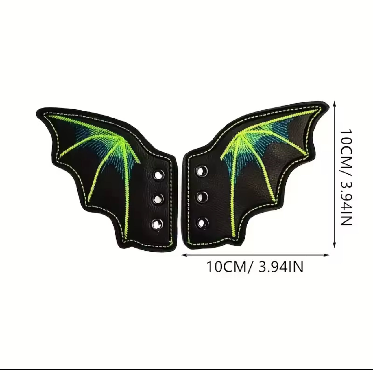 BAT SKATE/SHOE GREEN WINGS (1) PAIR