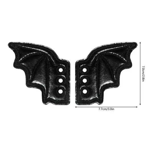 BAT SKATE/SHOE BLACK WINGS (1) PAIR