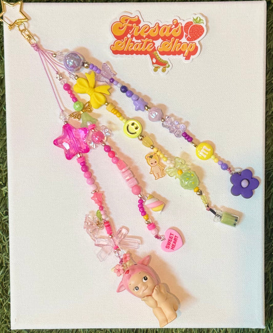 SONNY ANGEL CHERRY GOAT KEYCHAIN