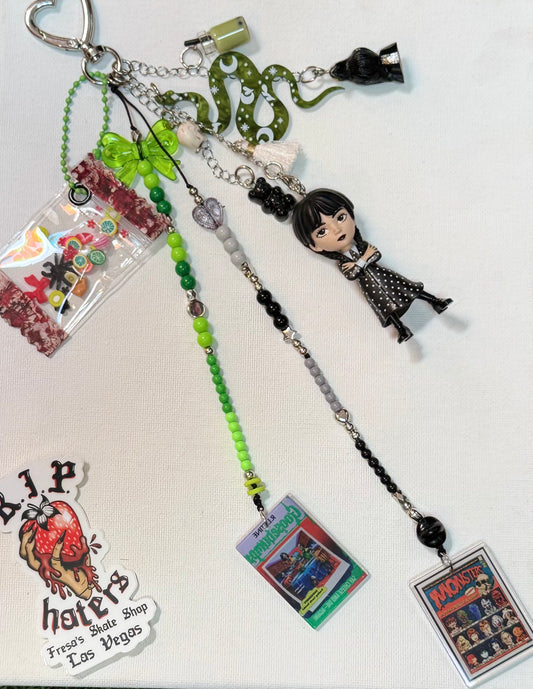 WEDNESDAY KEYCHAIN OR BAG CHARM SNAKE