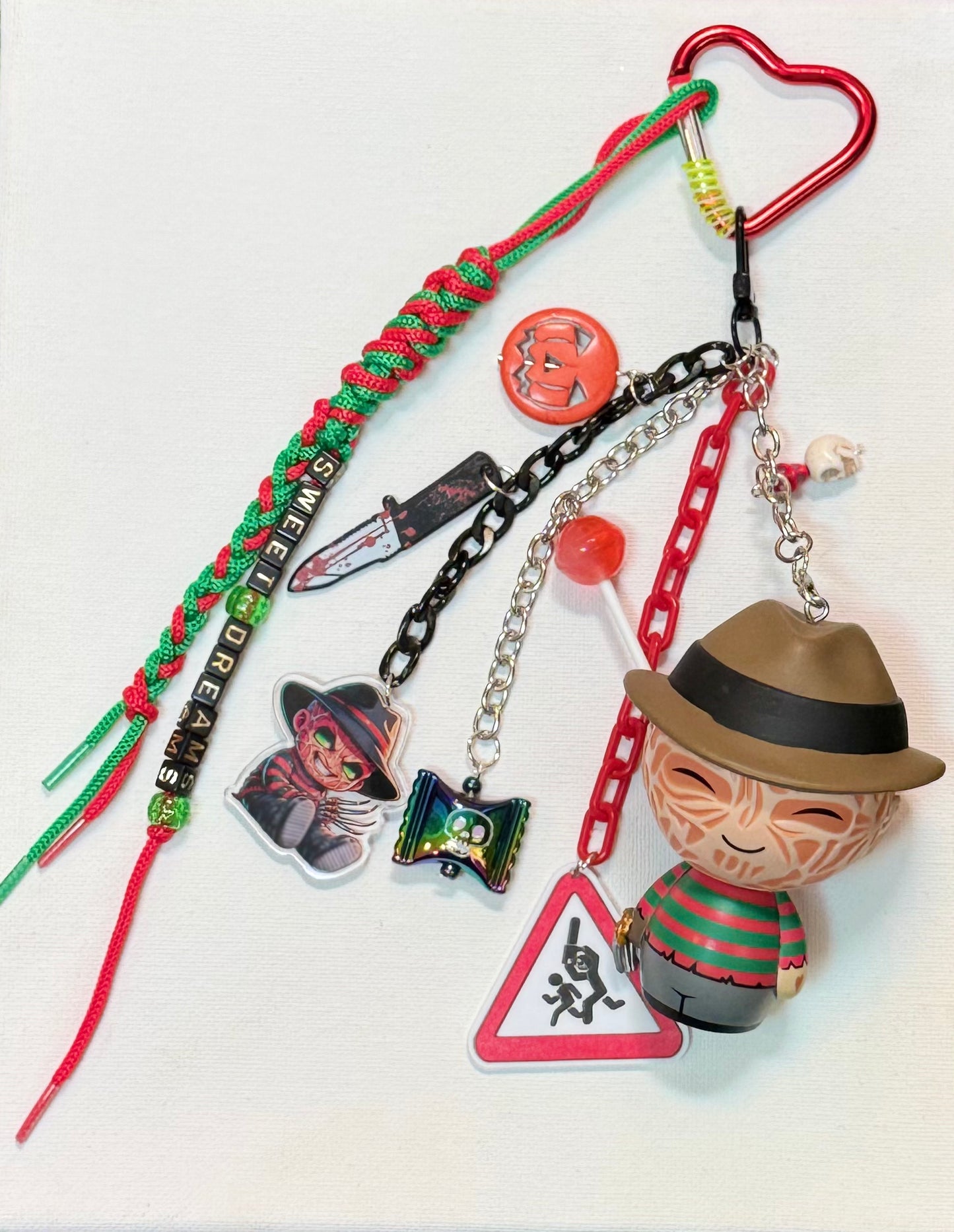 FREDDY KRUEGER KEYCHAIN OR BAG CHARM