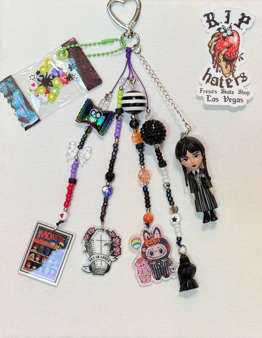 WEDNESDAY KEYCHAIN OR BAG CHARM COFFIN