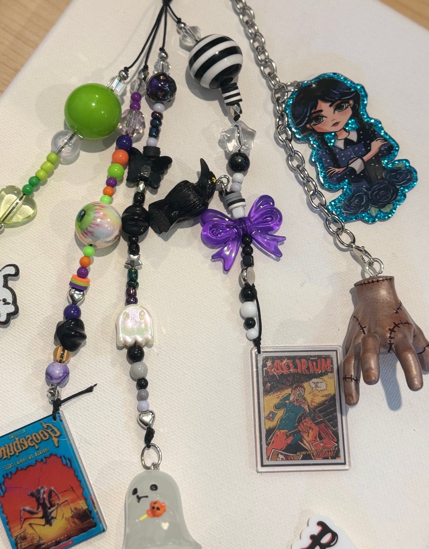 THING ADAMS KEYCHAIN OR BAG CHARM GHOSTLY